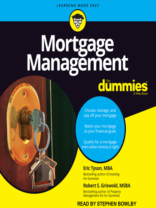 Title details for Mortgage Management for Dummies by Eric Tyson, MBA - Available